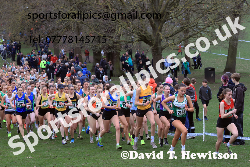 Senior Womens 2026 UK CAU Inter Counties Cross Country, Wollaton Park, Nottingham. Photo: David T. Hewitson/Sports for All Pics